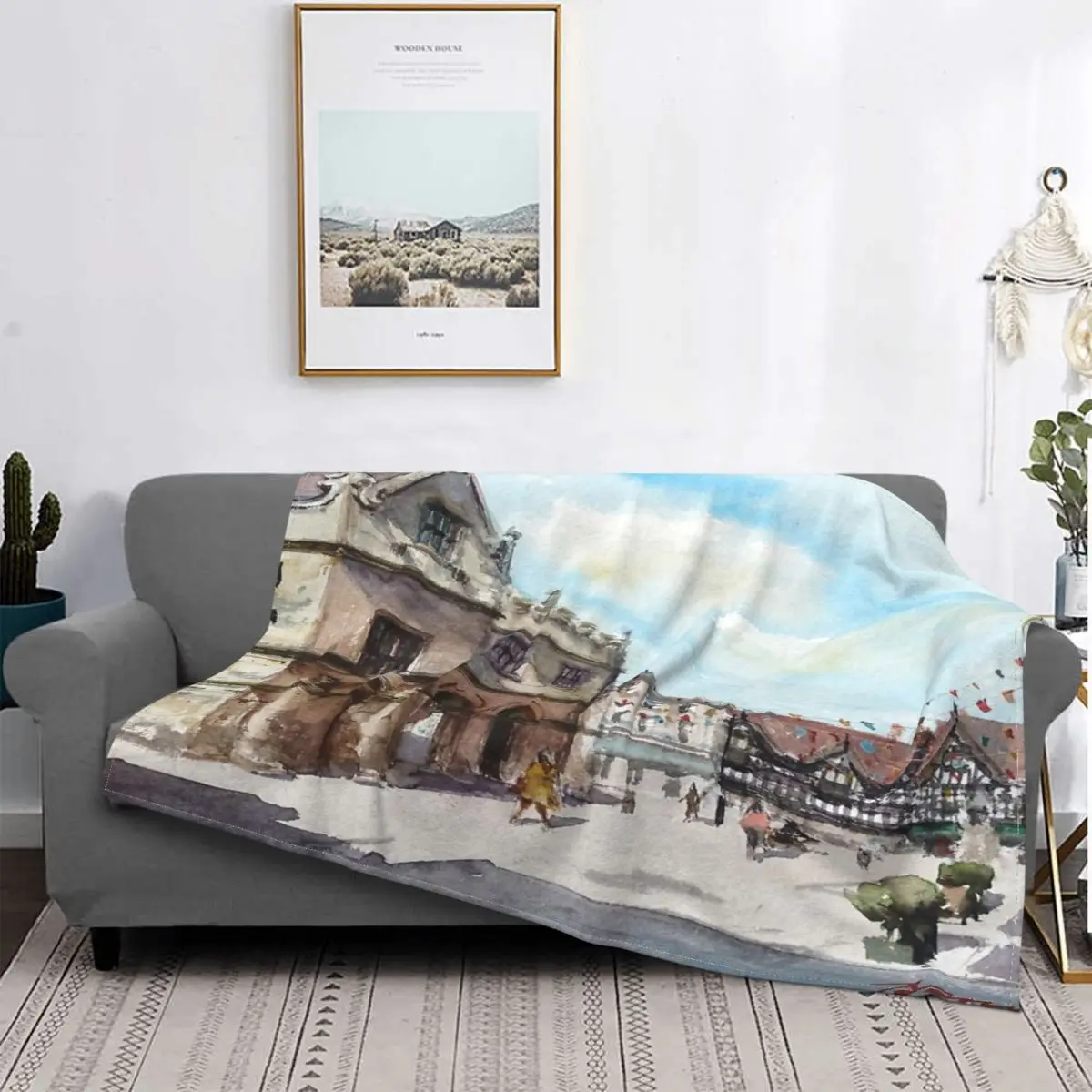 

Manta de sliwsbury para cama, colcha a cuadros para sofra, manta Thermal, 135