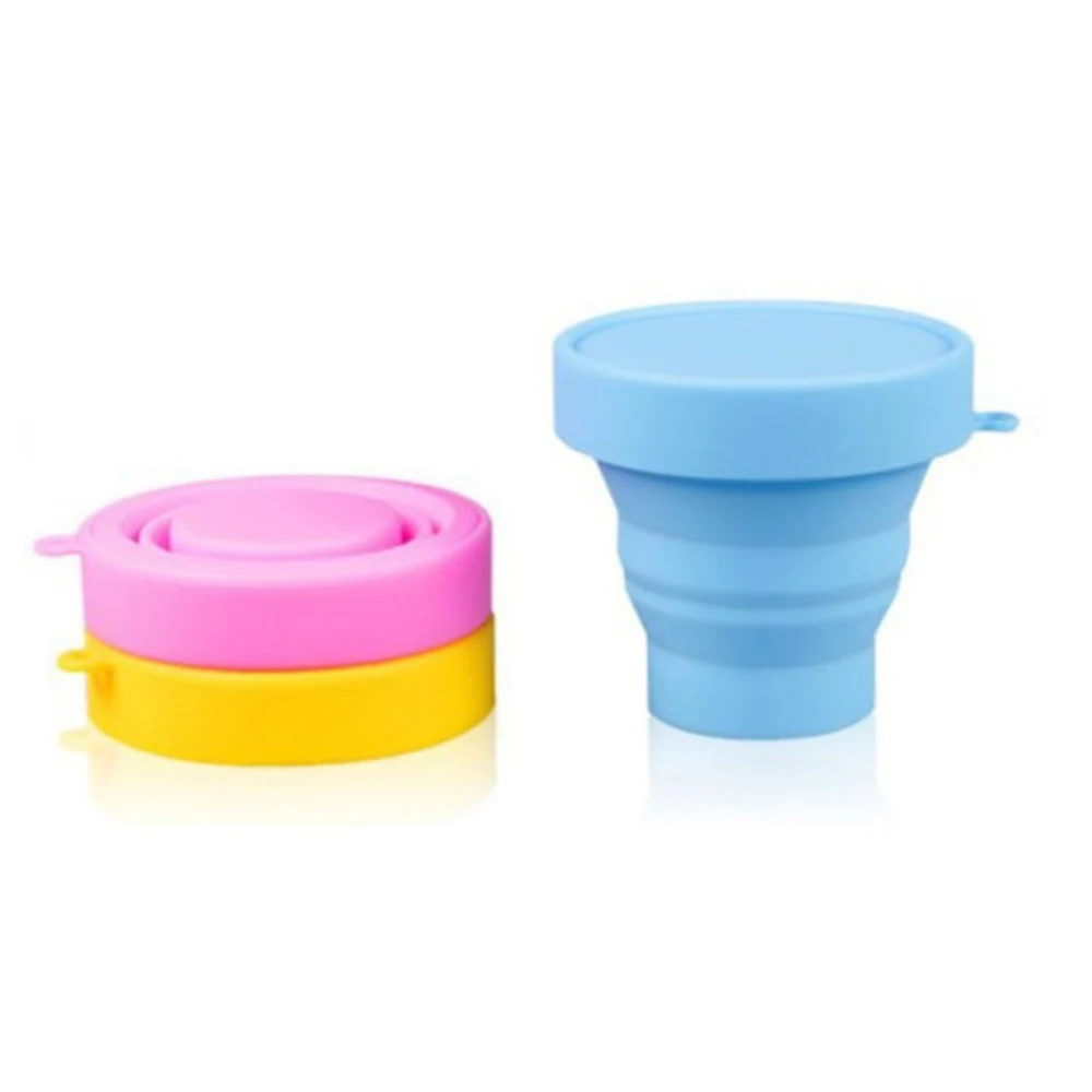 

Retractable Silicone Folding Cup Multicolor Outdoor Foldable Cup Outdoor Sports Coffee Cup Travel Cup Household Water Teaware