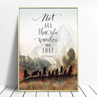 Фэнтезийная литература фильм, рисунок на холсте цитаты J.R. Tolkien, принты и постеры, Настенная картина для гостиной, домашний декор