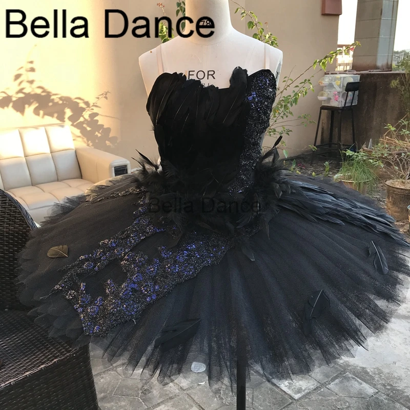 Женская балетная пачка с черным лебедем белая белым для соревнований костюм LT0019 |