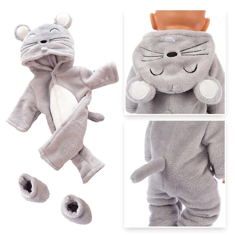 Детская кукла 18 дюймов 43 см для новорожденных аксессуары одежды сова лиса