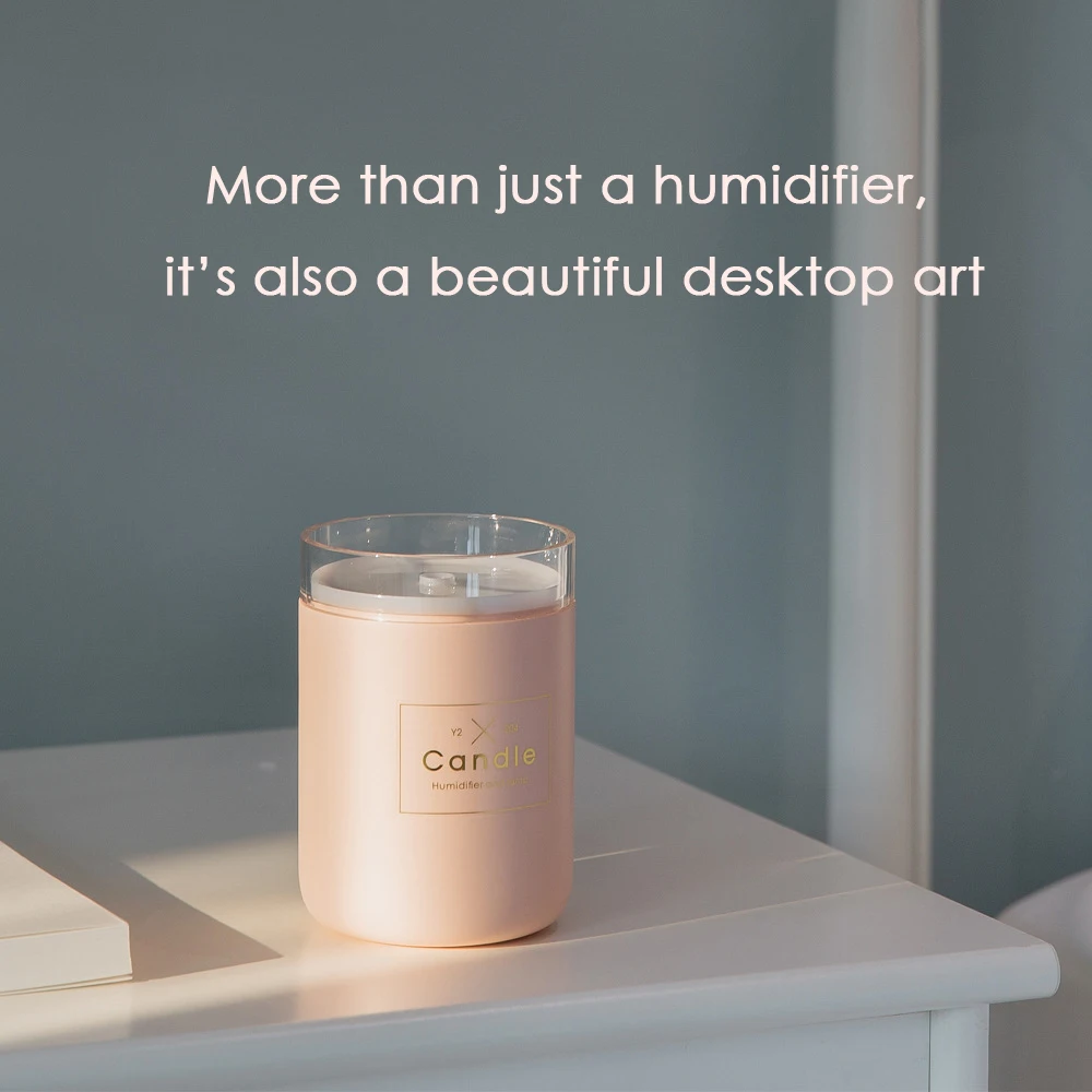 Настольные лампы в форме свечи светильник увлажнитель Романтический теплый