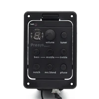 top quality fishman presys 301 mic blend dual mode preamp eq tuner guitar pickup beat board with soft piezo guitar accessories