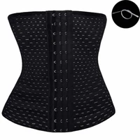 women waist cinchers ladies corset shaper band body building underwear hollow out ladies shaper front buckle three breasted