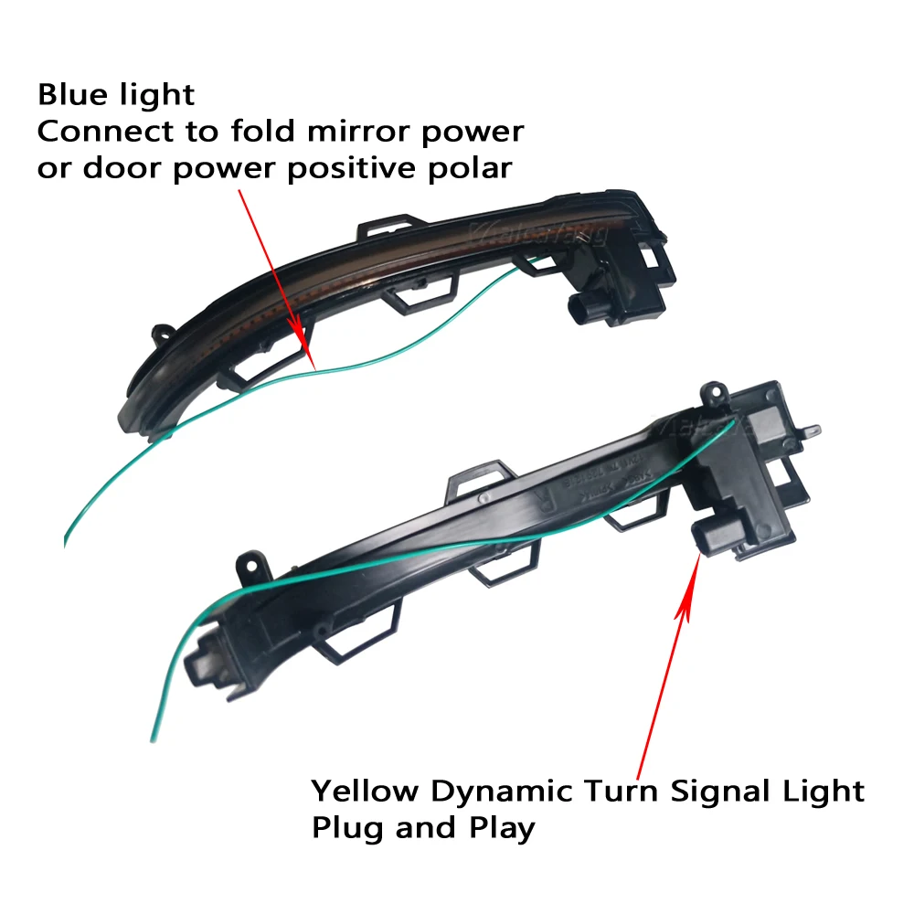 

2PCS LED Dynamic Blinker Side Rearview Mirror Turn Signal Light Indicator For BMW X3 X4 X5 X6 F25 LCI F26 F15 F16 2014 - 2018
