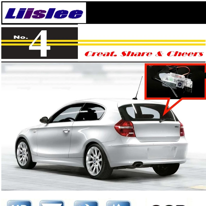 

Камера заднего вида Liislee для BMW 1, E81, E87, 2004 ~ 2013, PAL NTSC, с CCD разъемом, RCA