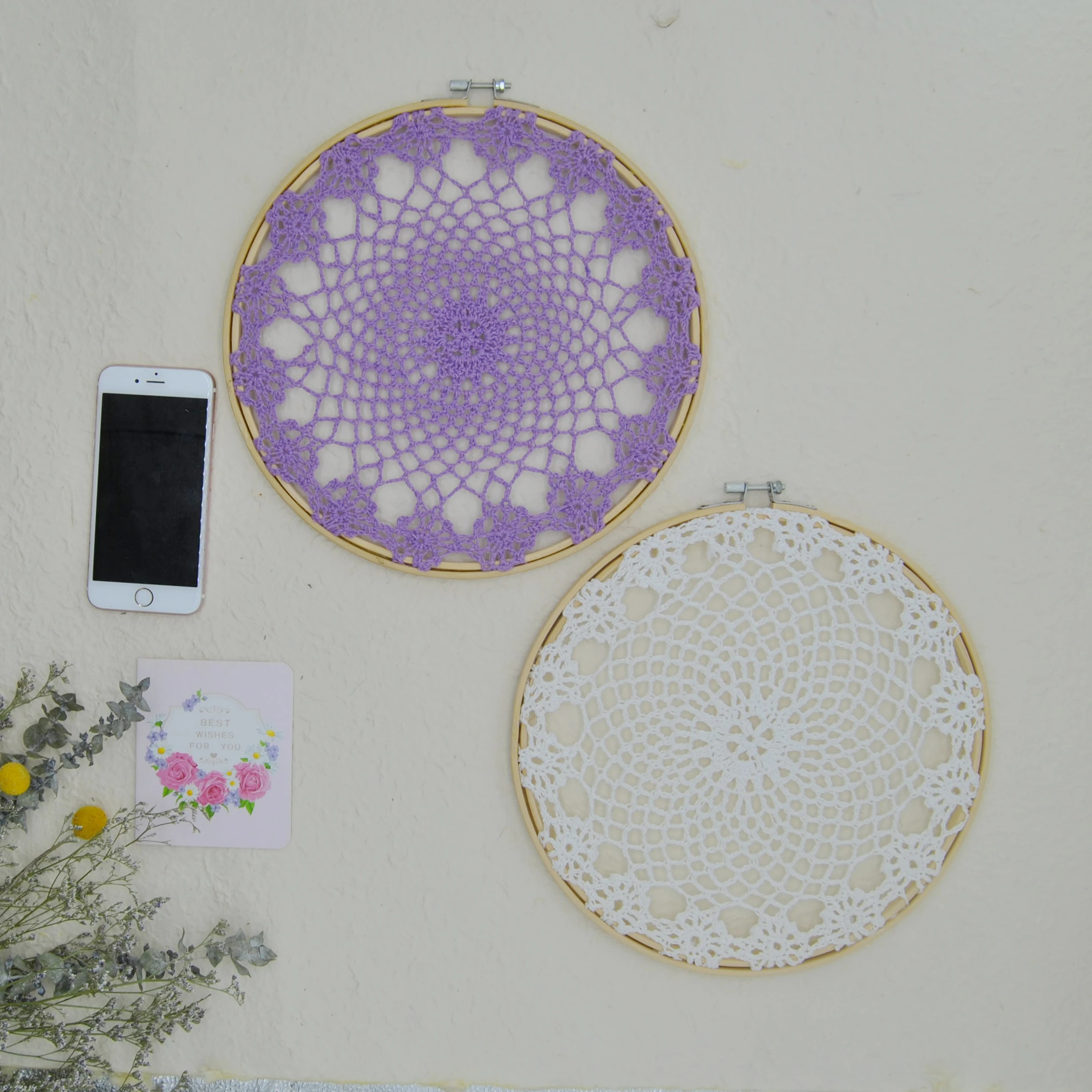 

Handmade Macrame Pendant Wedding Decoration Bohemian Tapestry LivingRoom Bedroom Wall Decoration Sweet Home No.B053 Diameter26cm