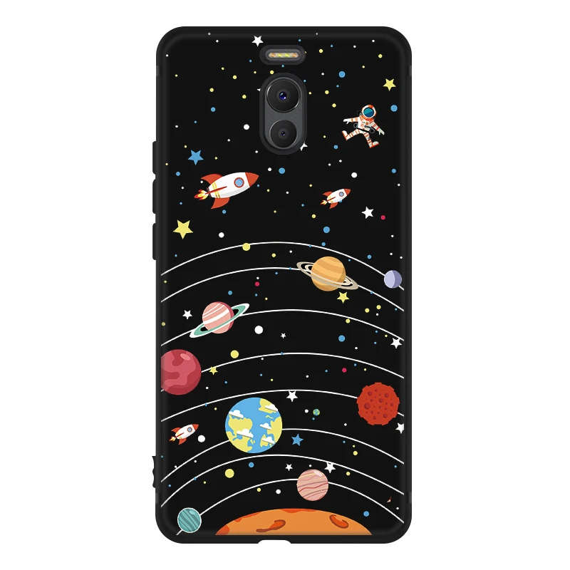 16 Противоударный силиконовый чехол для Meizu Note 9 8 16 16X X8 M5C M6 M5S M5 M6 Note 16 Plus Звездный черный окрашенный чехол для телефона - Цвет: 16