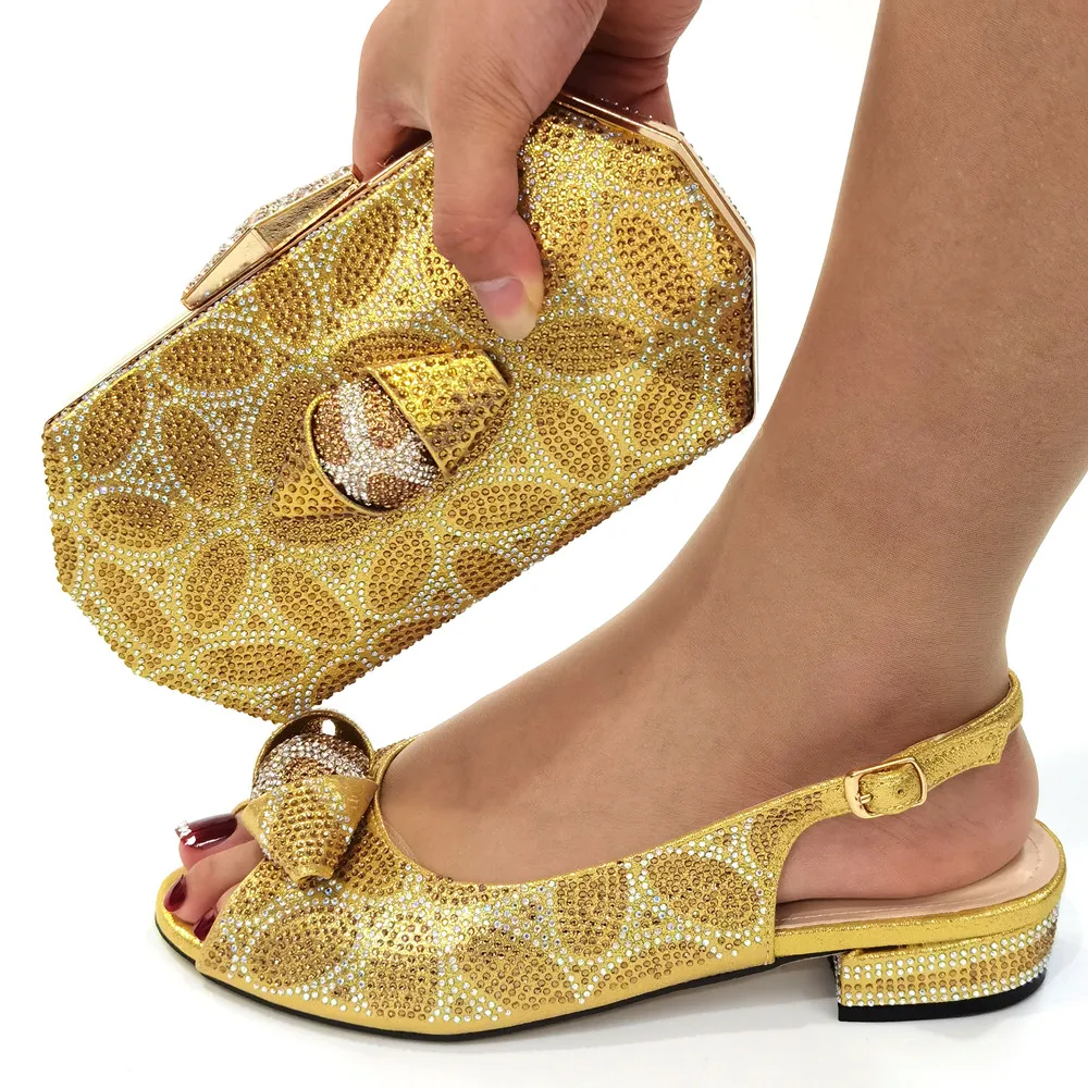 Doershow хорошая цена итальянский комплект из обуви и сумки в африканском стиле