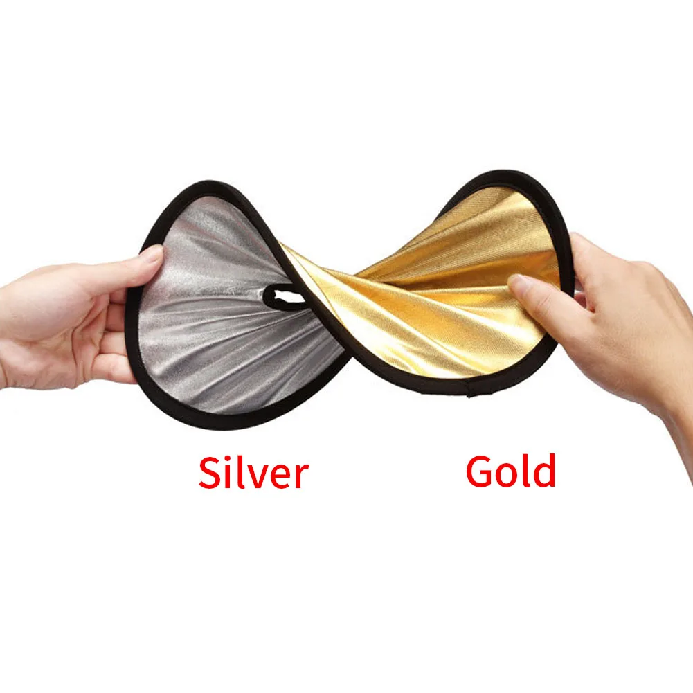 Портативный складной Ручной отражатель 2 в 1 30 см для студийной и наружной