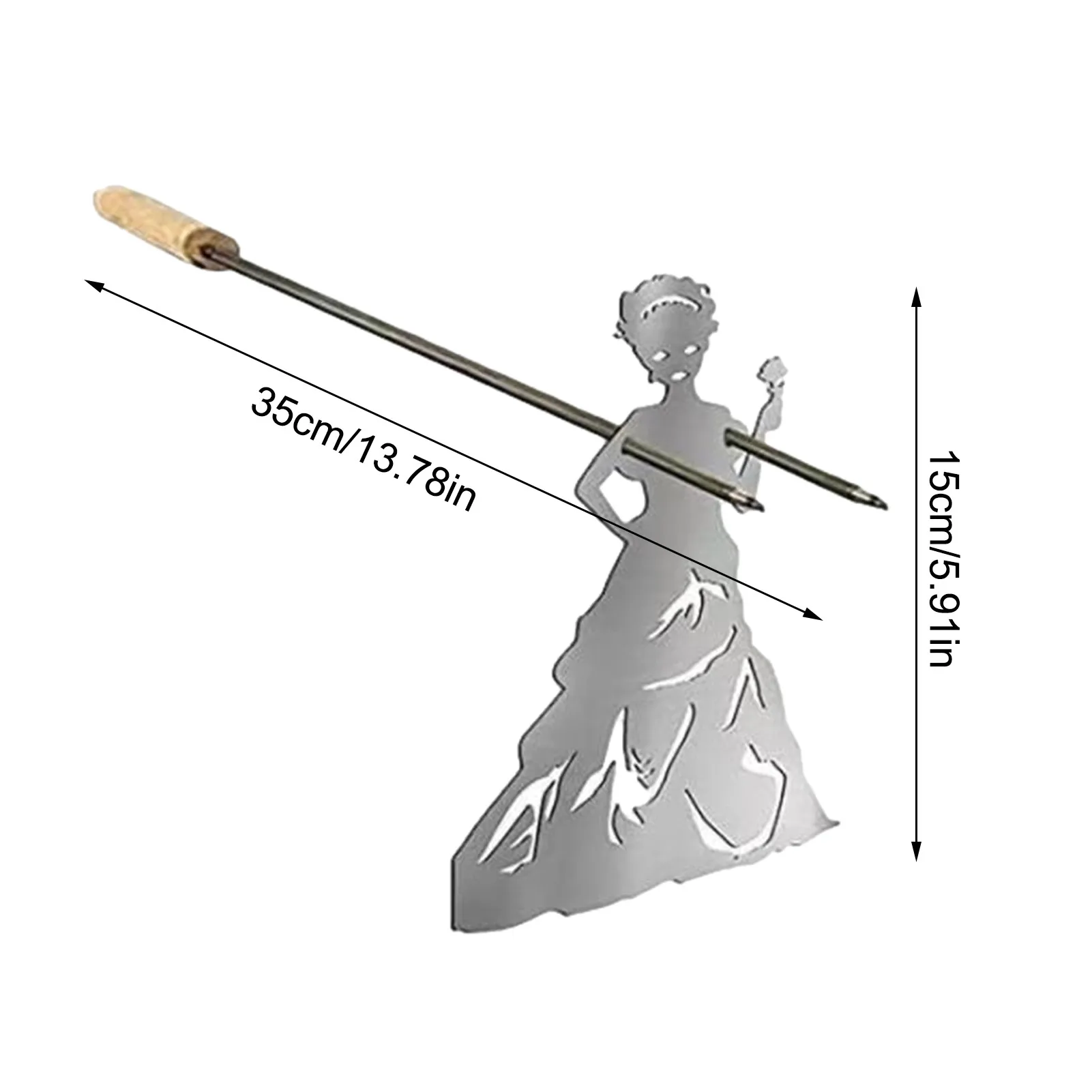 

Fire Roasting Stick Steel Hot Dog Roasters Rack Stainless Steel Camp Fire Roasting Stick BBQ Accessories Barbecue Tools