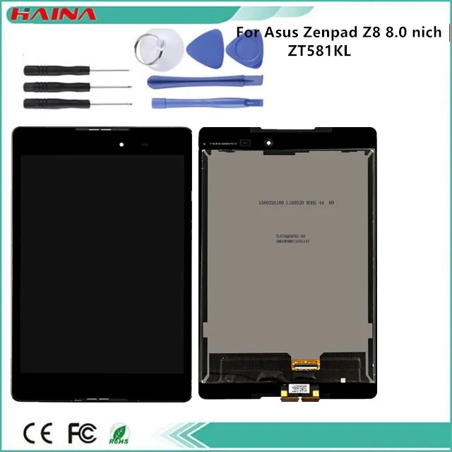 

8"inch phone lcd + touch For Asus Zenpad Z8 8.0 ZT581KL LCD Display Touch Screen Assembly Frame P008 Z581 Z581KL with tools