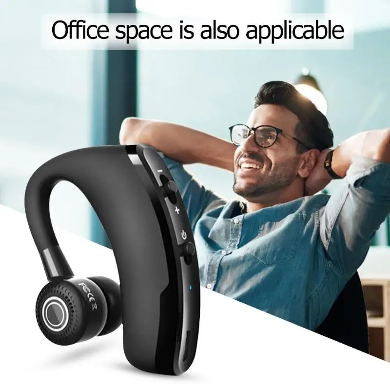 Беспроводные деловые Bluetooth наушники V9 стереонаушники для вождения с поддержкой