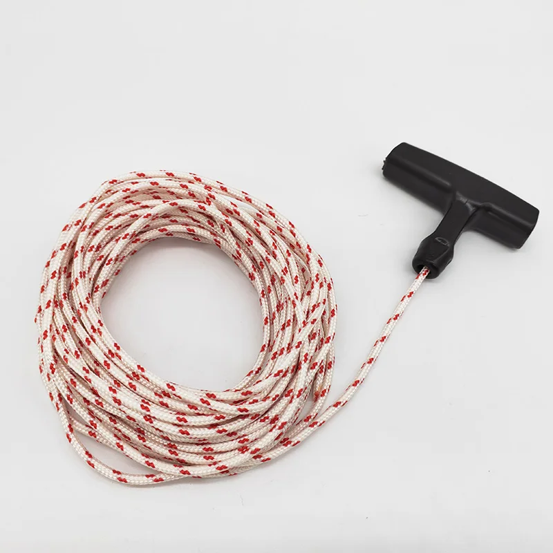 Corde Démarrage 10m 3mm + 4 Poignées - Pour Tondeuse, Tronçonneuse, Débroussailleuse - Polyvalente & Robuste