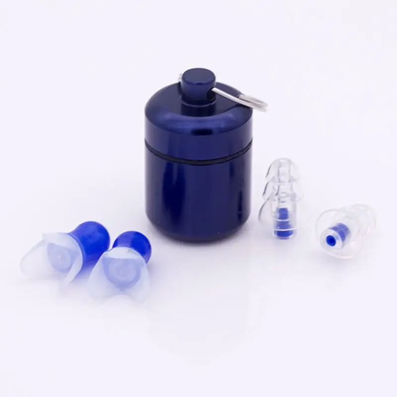 Мягкие силиконовые многоразовые беруши шумоподавляющие с алюминиевым