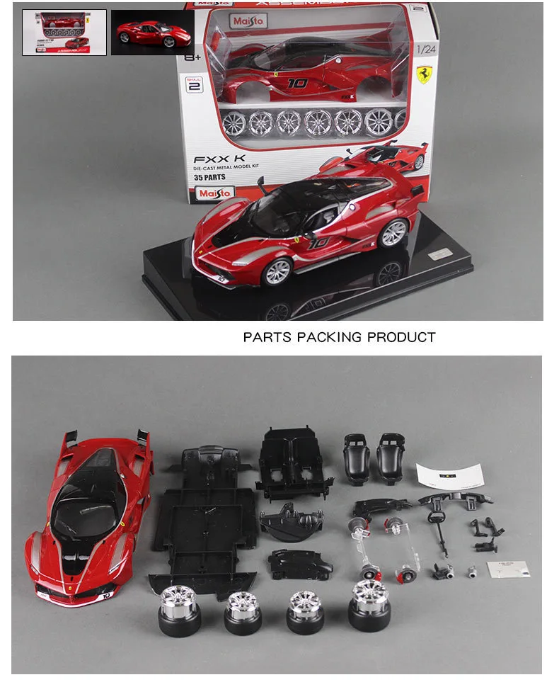 Maisto 1:24 La Ferrari 8 стилей Ferrari Сборная модель автомобиля из сплава в сборе DIY игрушка инструмент Мальчик Игрушка Подарочная коллекция