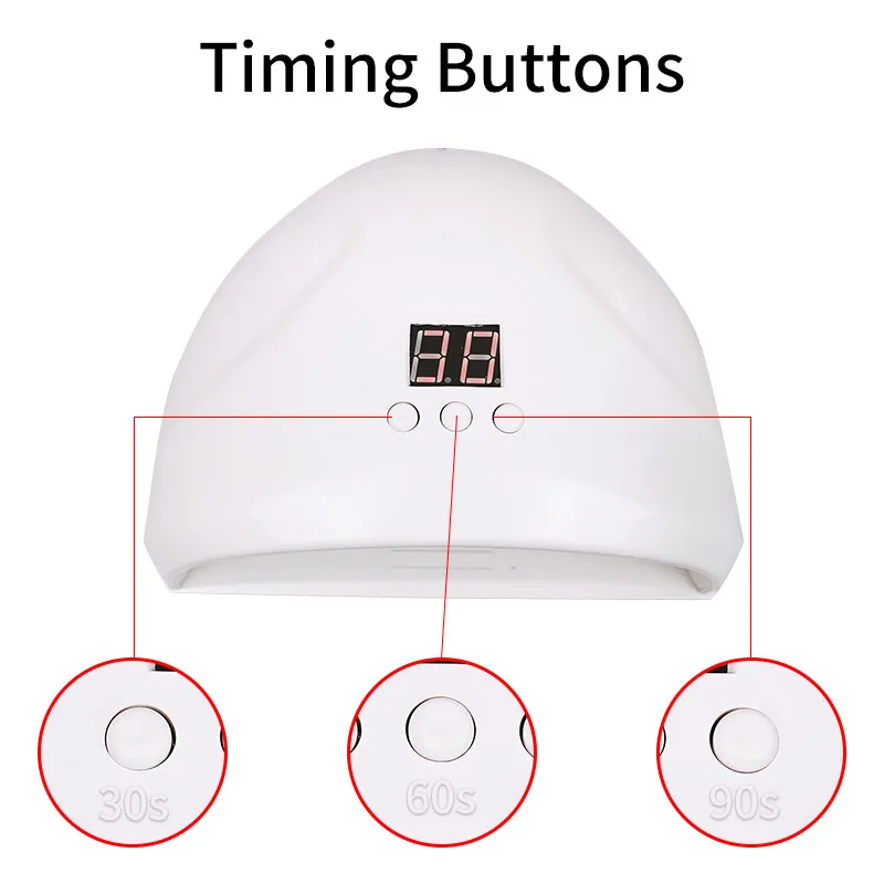 Мини электрическая УФ Светодиодный лампа для ногтей сушилка 24 Вт Ламповые ленты