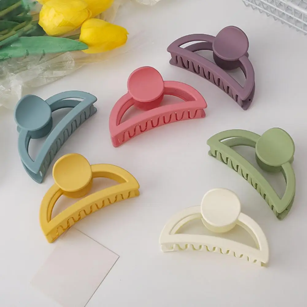 

Large Hair Barrette Exquisite Acrylic Lightweight Candy Color Frosted Large Hair Clip Bath Hair Clip Hair Accessories