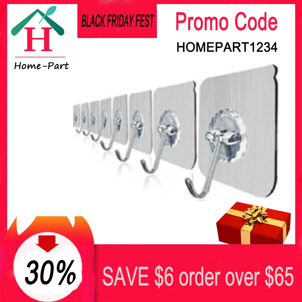 5 шт. прозрачные настенные крючки на присоске|Крючки и направляющие| |