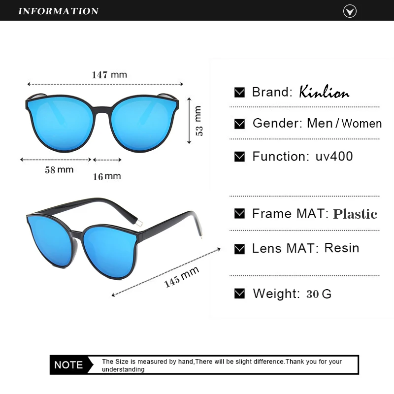 

Kinlion Classic Vintage Cat Eye Sunglasses Women Oversize Luxury Mens Sunglasses Brand Designer Sexy Woman Fashion 2019 Gafas