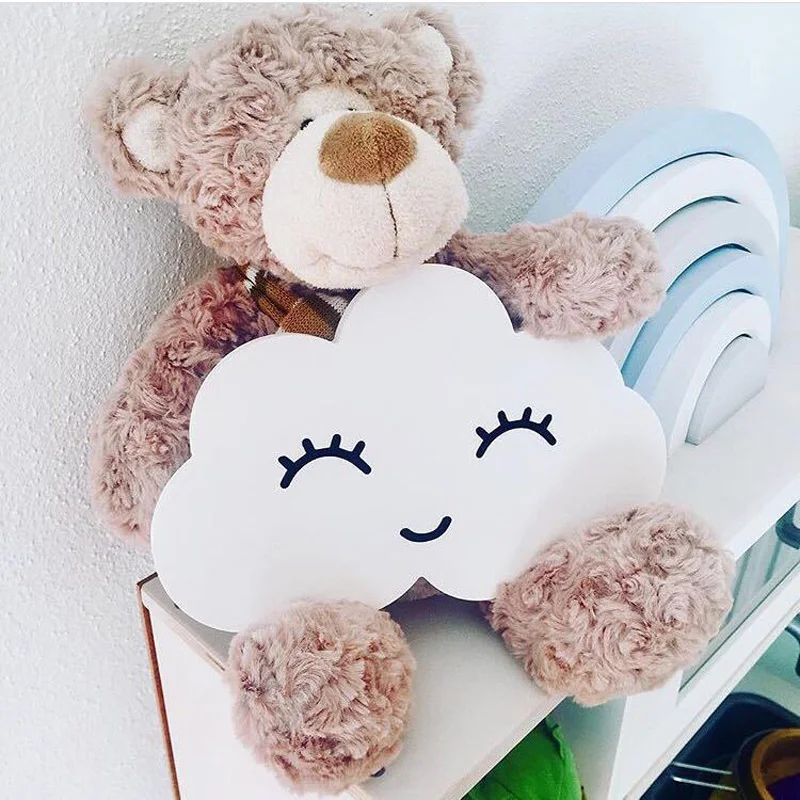 Настенные Стикеры с кроликом и облаками INS для детской комнаты спальни настенная