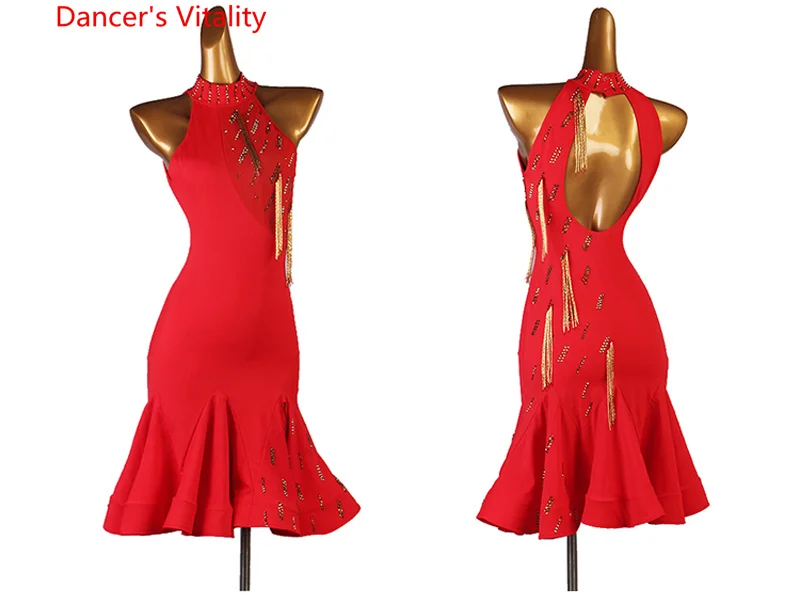 Костюм женский для латиноамериканских танцев профессиональный костюм |