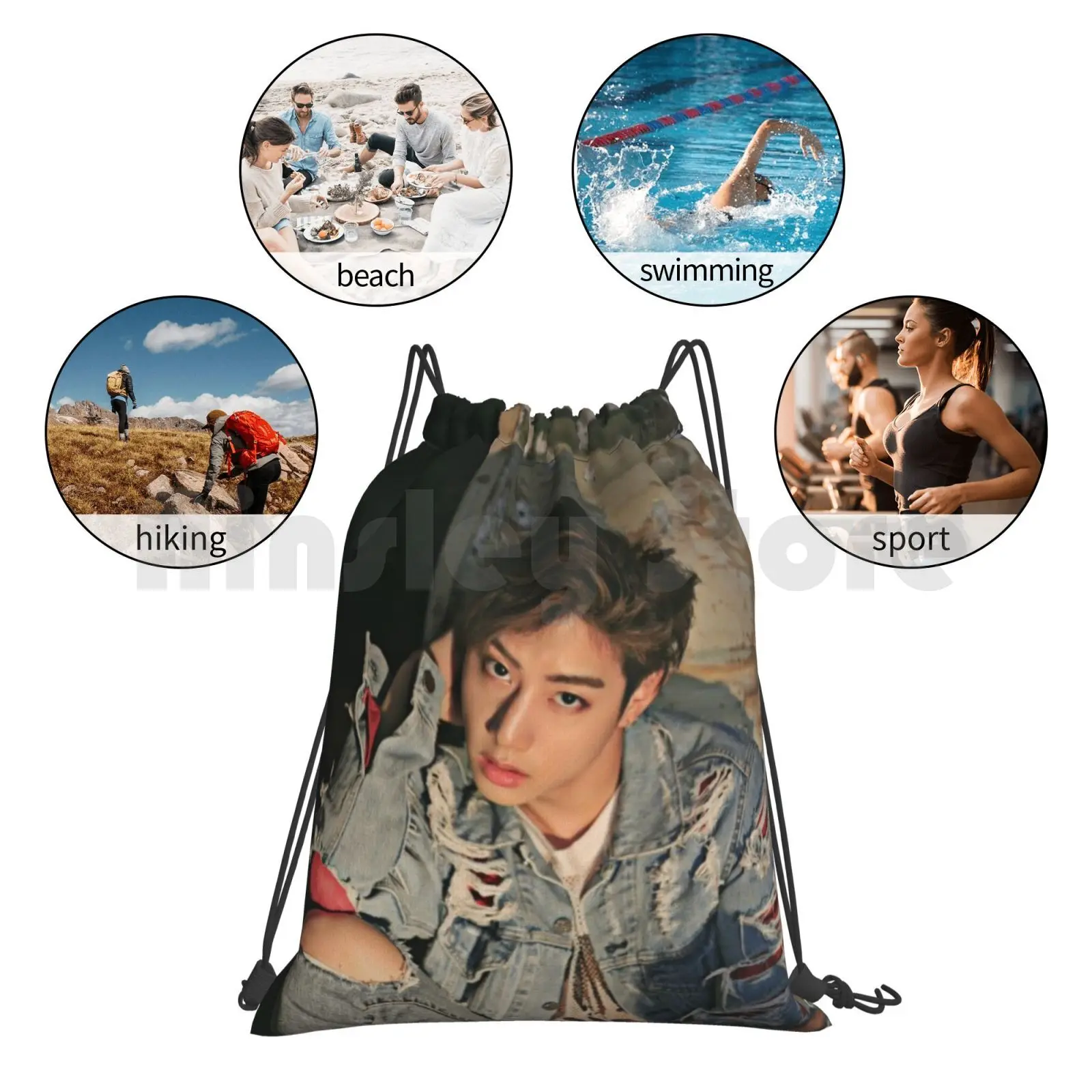 Сумка для спортзала Got7 Turbulence-Mark рюкзак сумка с кулиской водонепроницаемая Kpop Jackson