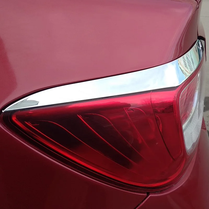 Хромированные накладки на задние фонари из нержавеющей стали для Renault Logan 2 Рено