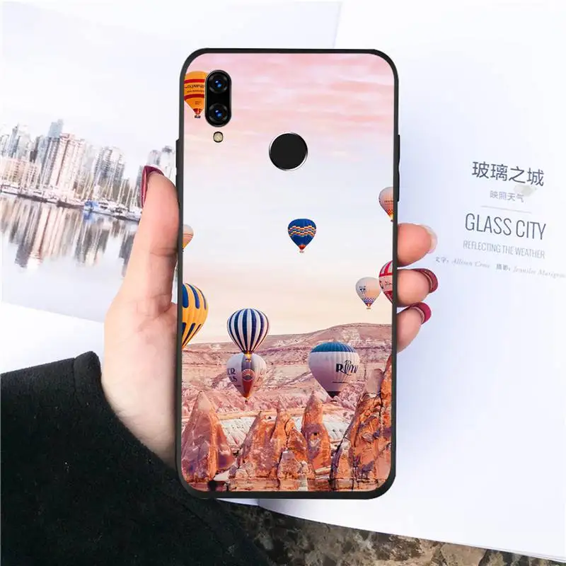 

hot air balloon Landscape sports Phone Cases For Huawei honor Mate P 10 20 30 40 Pro 10i 9 10 20 8 x Lite Luxury brand shell