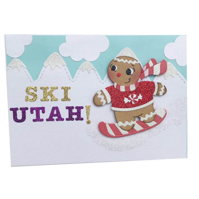 Рождественский нож для высечки пряничного снеговика штамп резки металла резания