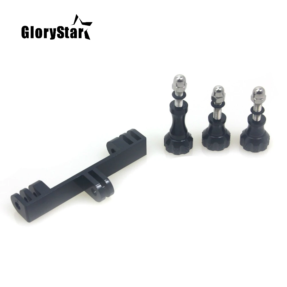 

GloryStar Metal Bracket With 3pcs Aluminum Thumb Knob Screws Camera Tripod Mount Base for Gopro hero 9 8 7 5 4 3+ XIAOYI SJ4000