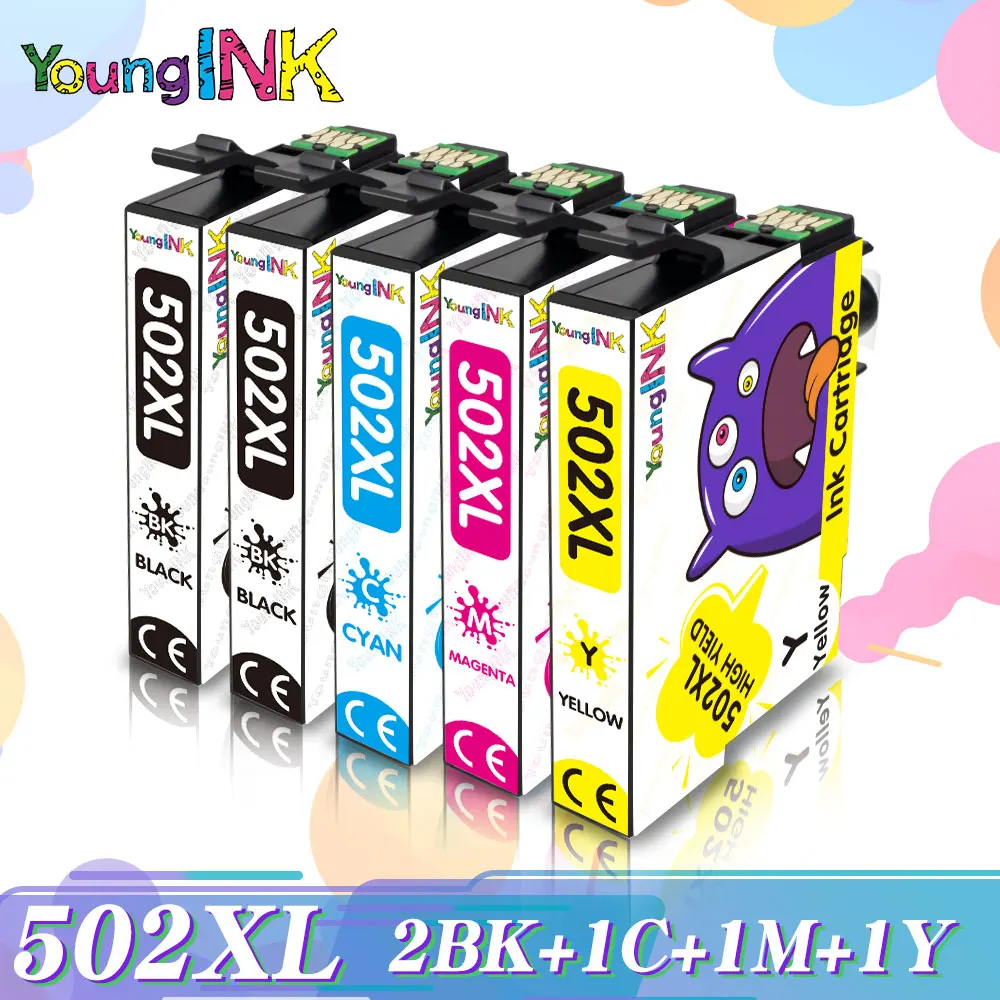 

502XL Ink cartridge For EPSON 502 T502 XL For Expression Premium XP5100 XP5105 Wrokforce wf-2865 wf-2860 Europe Printer