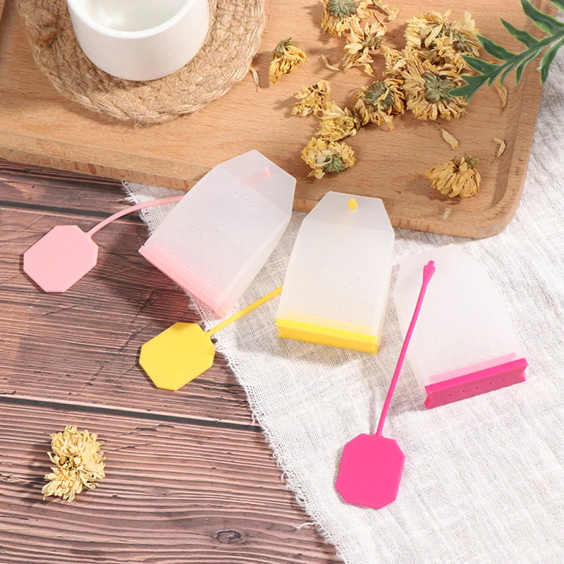 

1PCS Bag Style Silicone Tea Strainer Herbal Spice Infuser Filter Diffuser Kitchen Coffee Tea Tools Silicone Tea Bag
