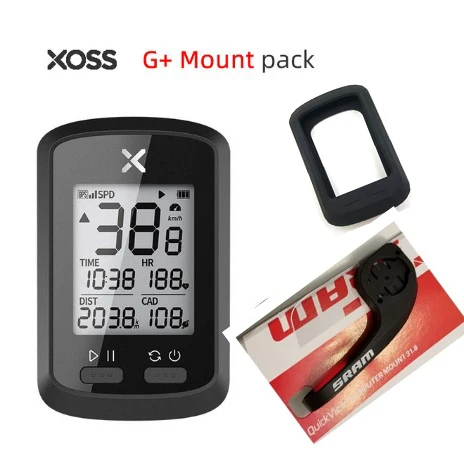 XOSS велосипедный компьютер G+ беспроводной gps Спидометр Водонепроницаемый дорожный велосипед MTB велосипедный Bluetooth ANT+ с каденцией Велоспорт - Цвет: xoss G mount 2