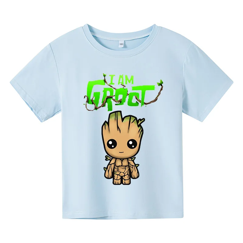 

2021 New T-shirt Cute Bady Groot Printed Tops casual women Tshirt Tee Funny Fashion Vogue Cartoon Anime T Shirt Harajuku Clothes