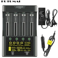 18650 4 slot battery charger for ni mhni cd 26650 21700 aaaaa rechargeable battery with 3a fast charging touch button led