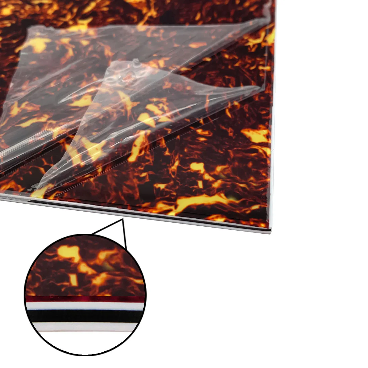 FLEOR коричневая черепаховая накладка на гитару чистый лист материал ПВХ целлулоид