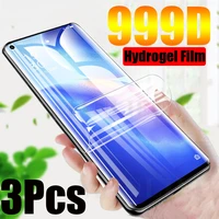 3 pieces hydrogel film for oneplus 7t 6t 5t 8t 9 pro full cover soft tpu screen protector for oneplus 8 7 6 5 8 lite nord
