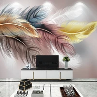 custom 3d photo wallpaper creative feather mural modern bedroom living room sofa tv background wall art fresco papel de parede