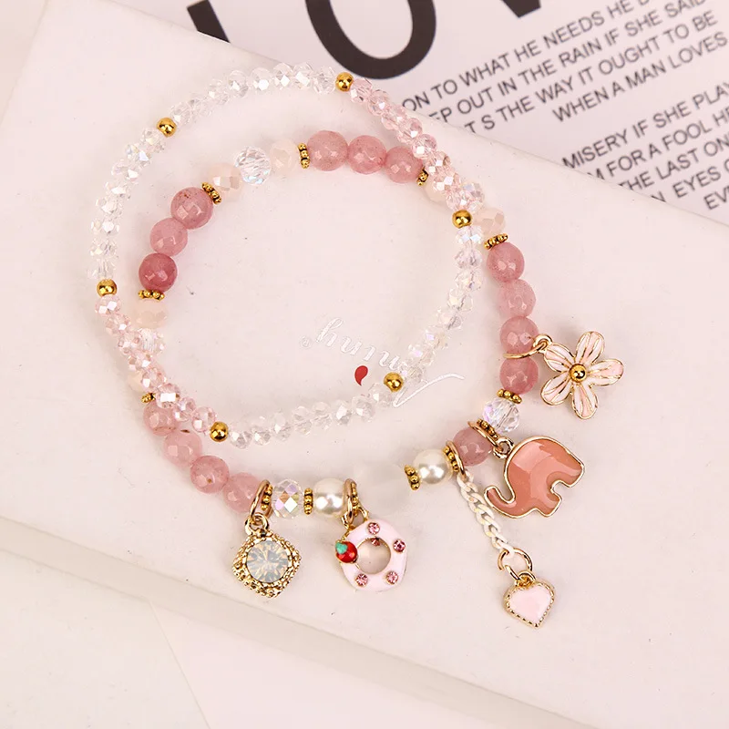 ATTRACTTO 2 шт./компл. цветок &amp слон манжеты Браслеты для Для женщин с украшением в