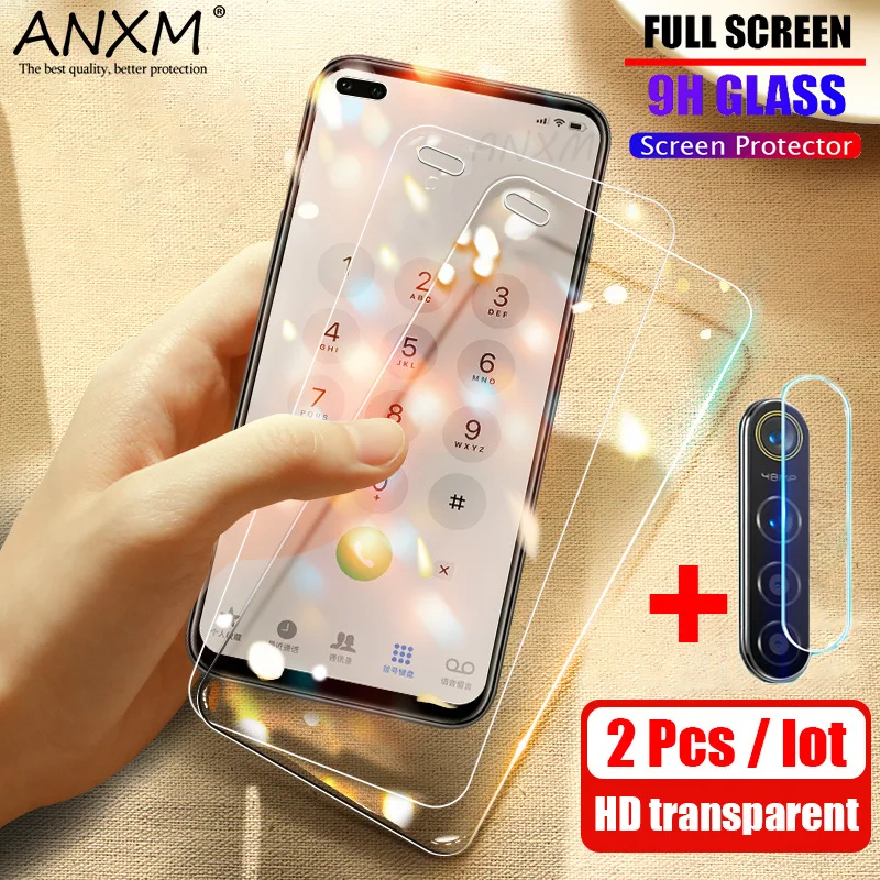 2 шт. закаленное Стекло для Realme XT X50 X2 6S 7 6 Plus Pro Экран пленка на весь экран