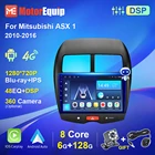 Автомагнитола для Mitsubishi ASX 1 2010-2016, мультимедийный видеоплеер с GPS-навигацией для Peugeot 4008, Android, типоразмер 2DIN