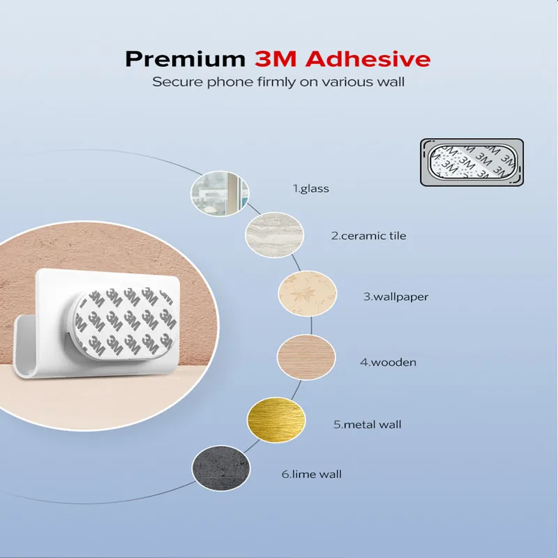 Белый мобильный телефон держатель для планшета подставка iPhone настенное