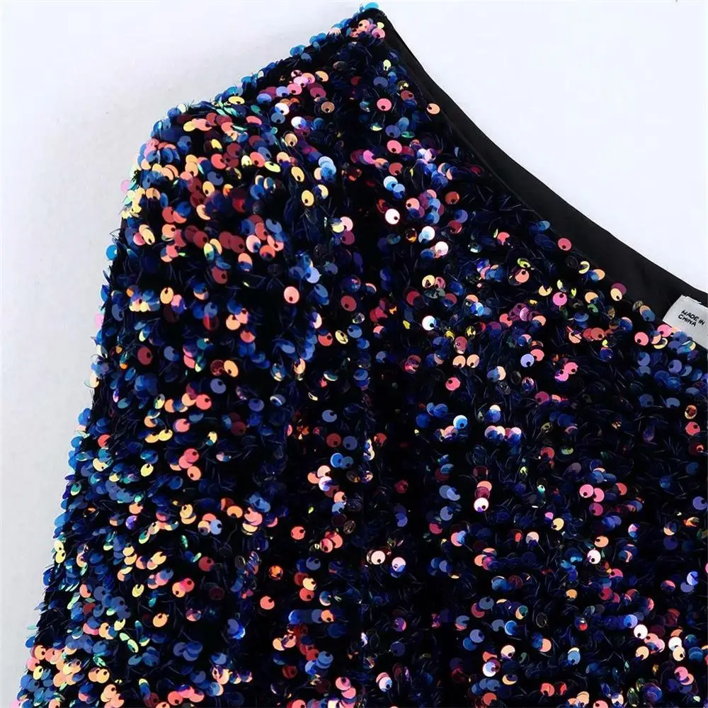 Осень 2019 новинка Женский асимметричный воротник с длинным рукавом косые плечи