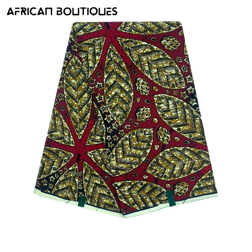 

Африканская восковая ткань 2021, высокое качество, принт Анкары, 100% хлопок, мягкий гарантированный настоящий воск для свадебных платьев, 6 ярд...