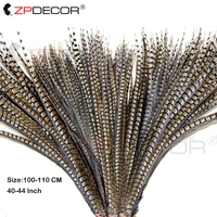 wholesale 100 110cm40 44inch natural lady amherst tail pheasant feather carnival costumes party home wedding decorations