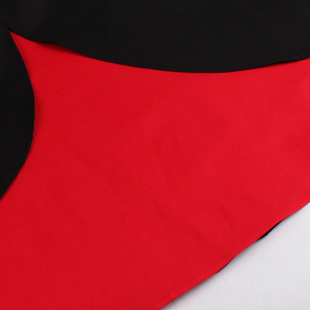 Черное красное винтажное платье с галстуком-бабочкой летнее женское без рукавов