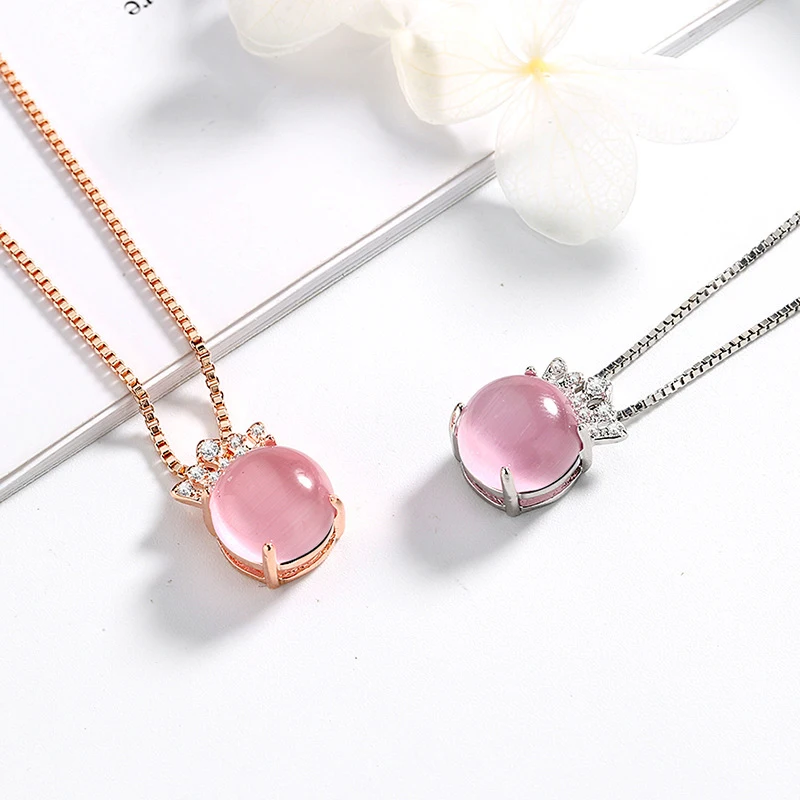 Роскошная корона Женская цепочка под розовое золото до ключиц модные ювелирные