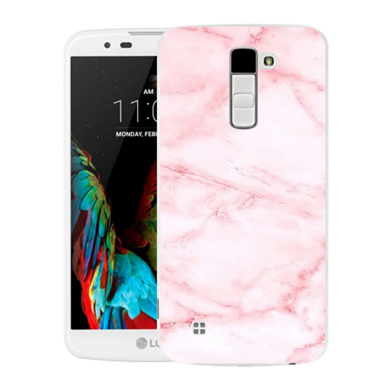 Мягкий силиконовый чехол для LG K10 LTE K420N K430 K430ds F670 телефона Модный с принтом |