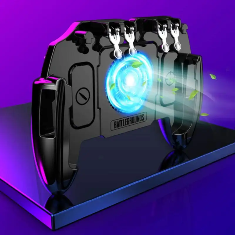 

PUBG Controller Six Finger Gamepad For IPhone Android PUBG Mobile Controller L1 R1 Aim Shooter Triggers Fire Joystick Game Pad